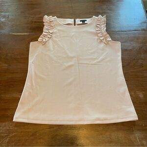 Ann Taylor baby pint ruffle tank blouse
